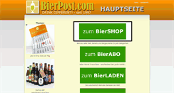 Desktop Screenshot of bierpost.com