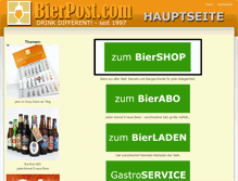Tablet Screenshot of bierpost.com